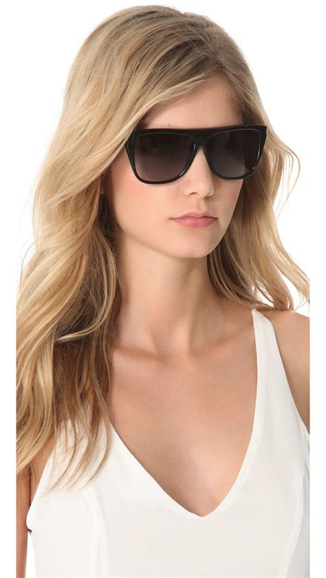 sunglasses ysl women|saint laurent flat top sunglasses.